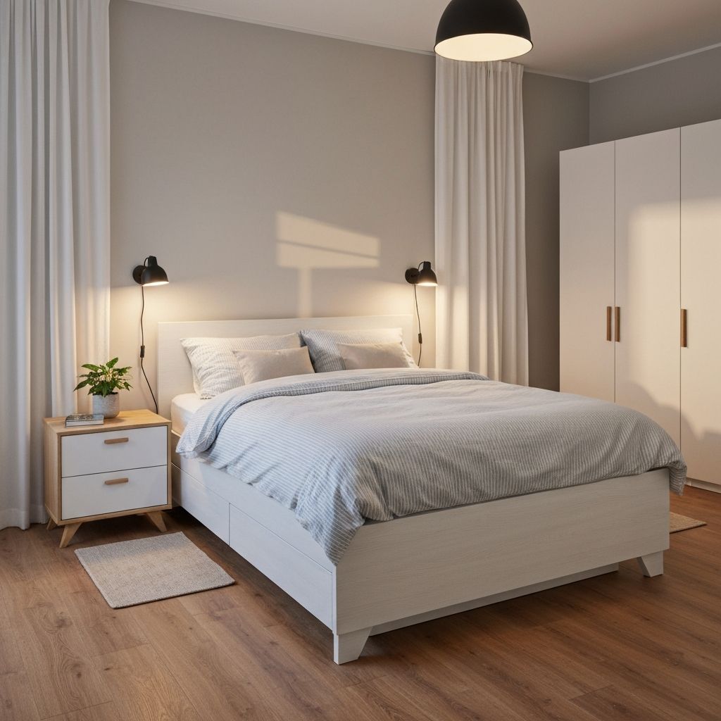 Modern Cozy Bedroom with IKEA furniture