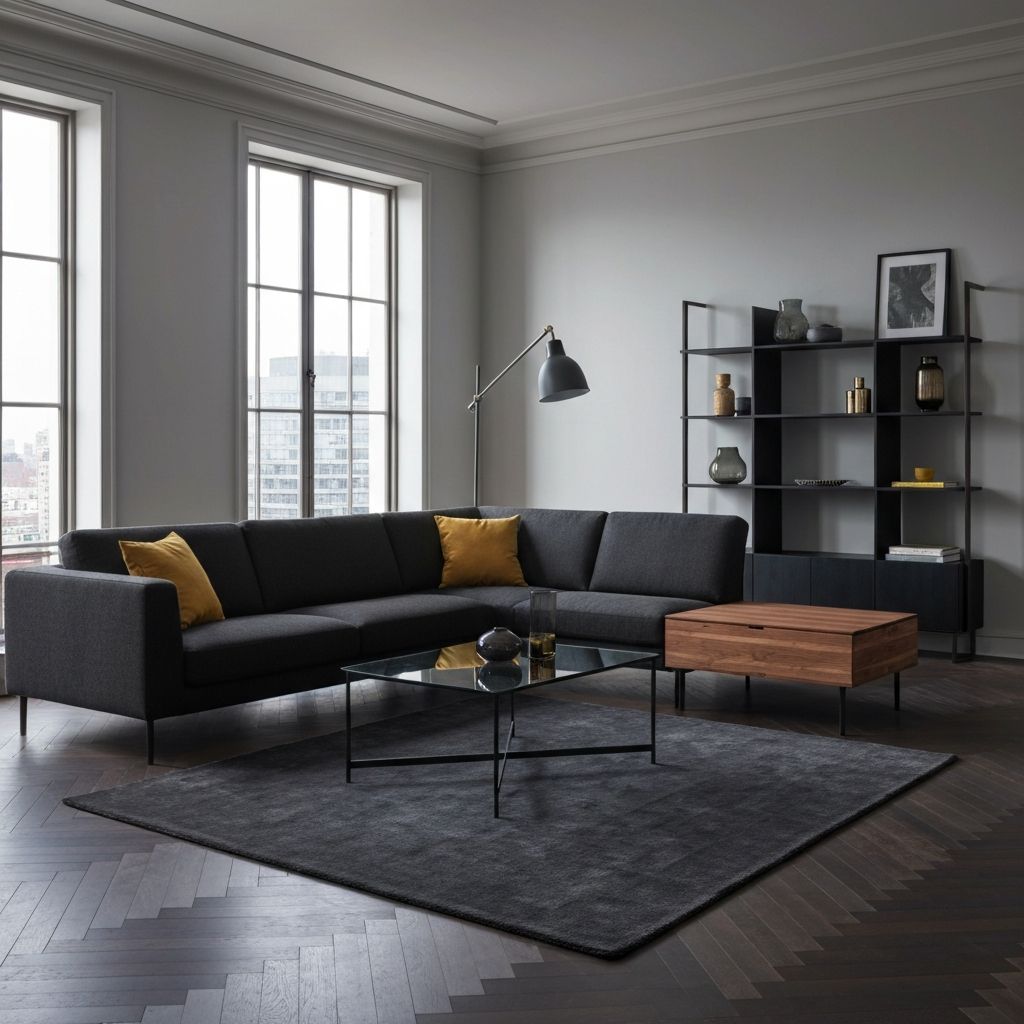 Svetainės interjero dizainas su IKEA baldais